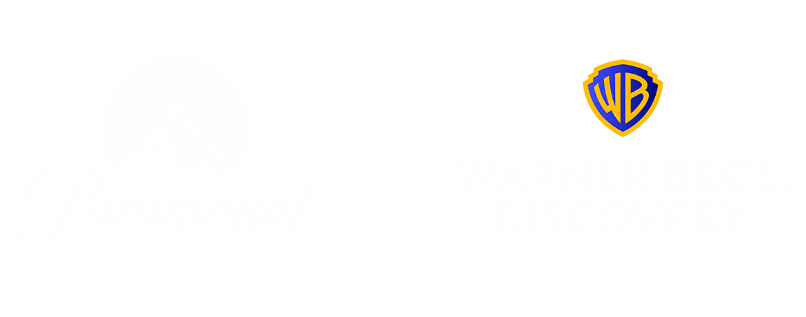 Paramount and Warner Bros. Discovery logos side by side